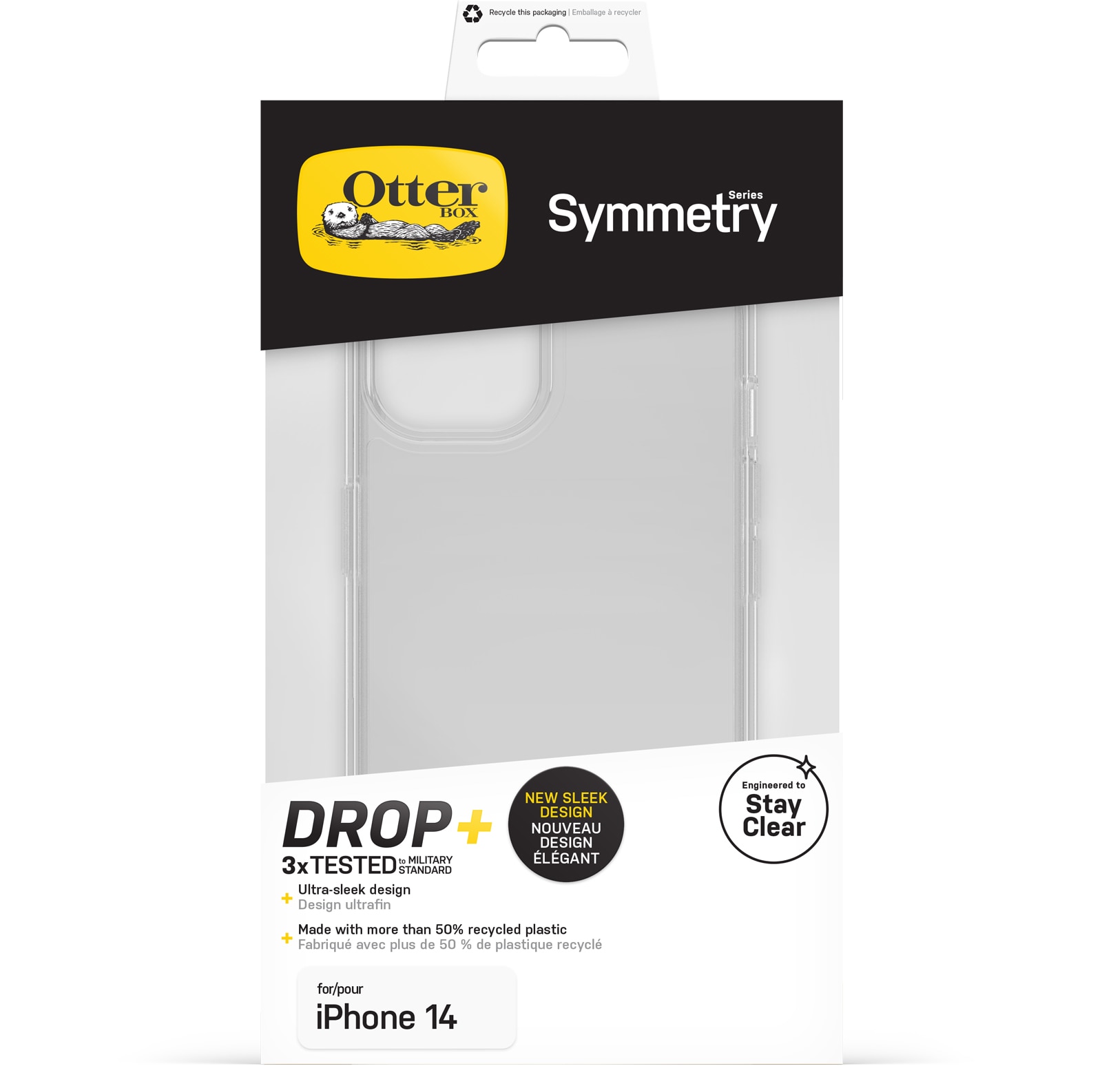 Coque Symmetry iPhone 15, Clear