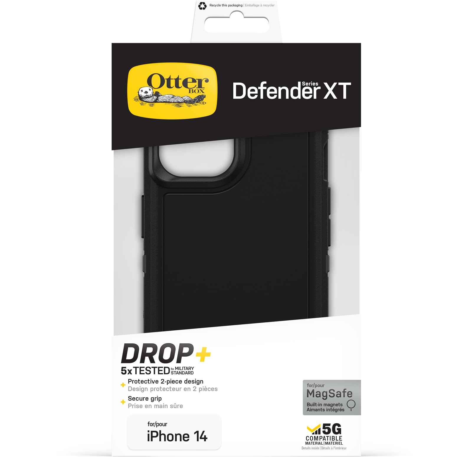Coque Defender XT iPhone 13, noir
