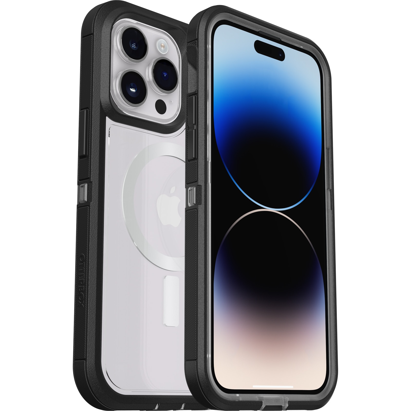 Coque Defender XT iPhone 14 Pro Max, noir / transparent