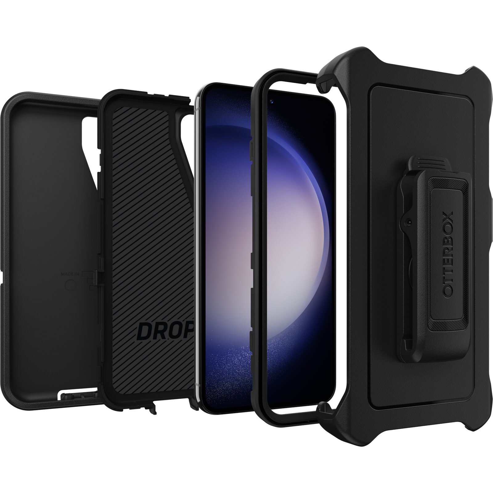 Coque Defender Samsung Galaxy S23, Noir