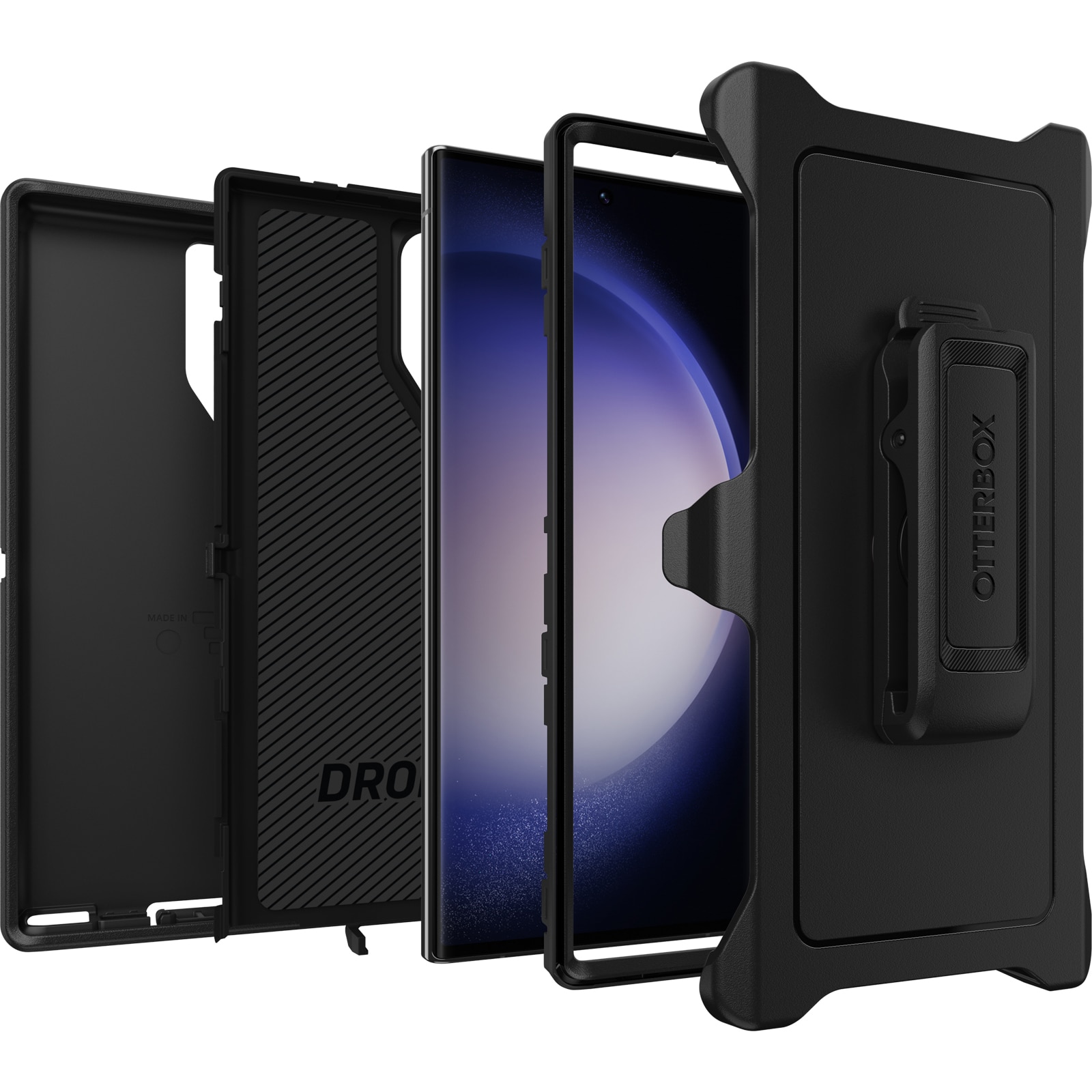 Coque Defender Samsung Galaxy S23 Ultra, Noir