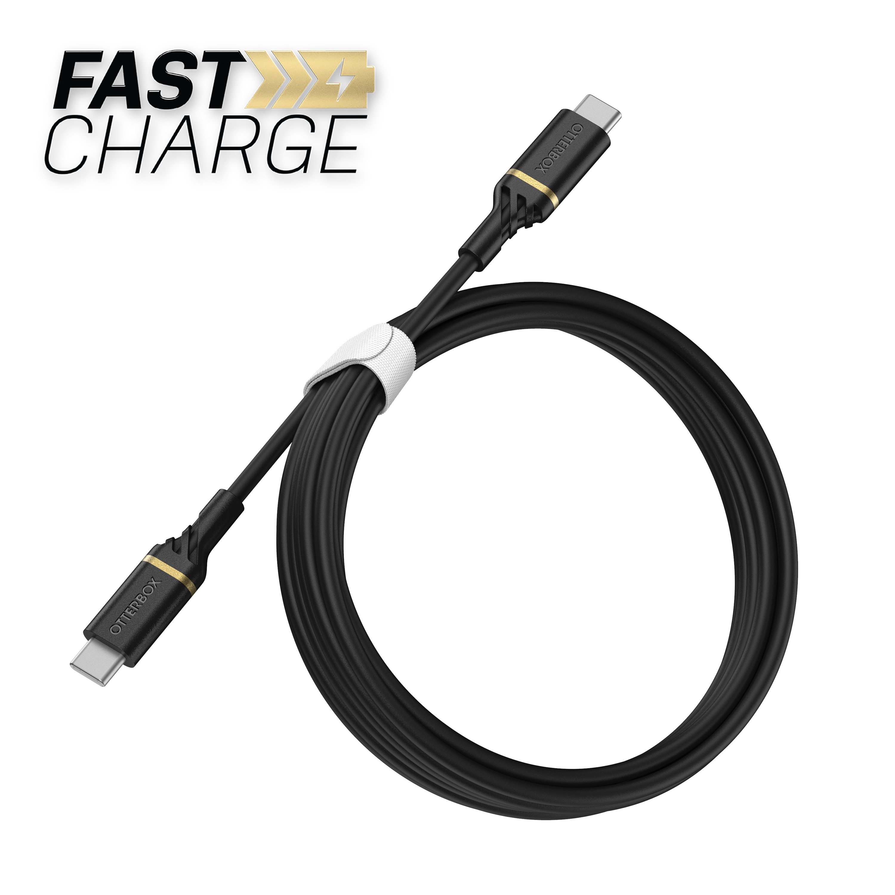 USB-C vers USB-C Câble 2 mètres Fast Charge, noir