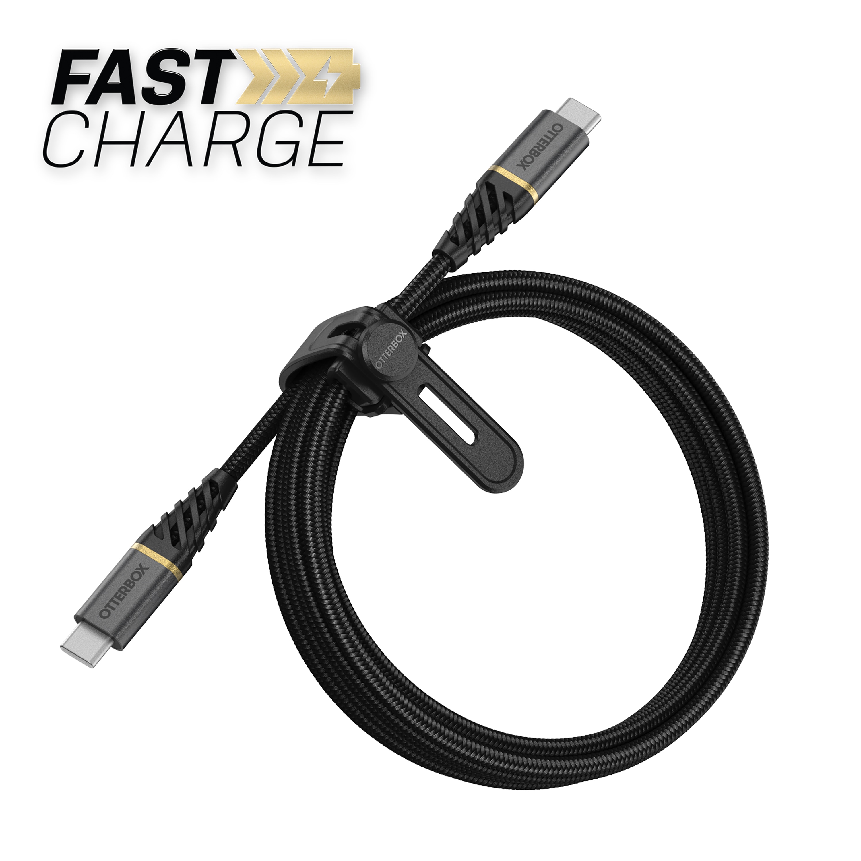 USB-C vers USB-C Câble 2 mètres Premium Fast Charge, noir