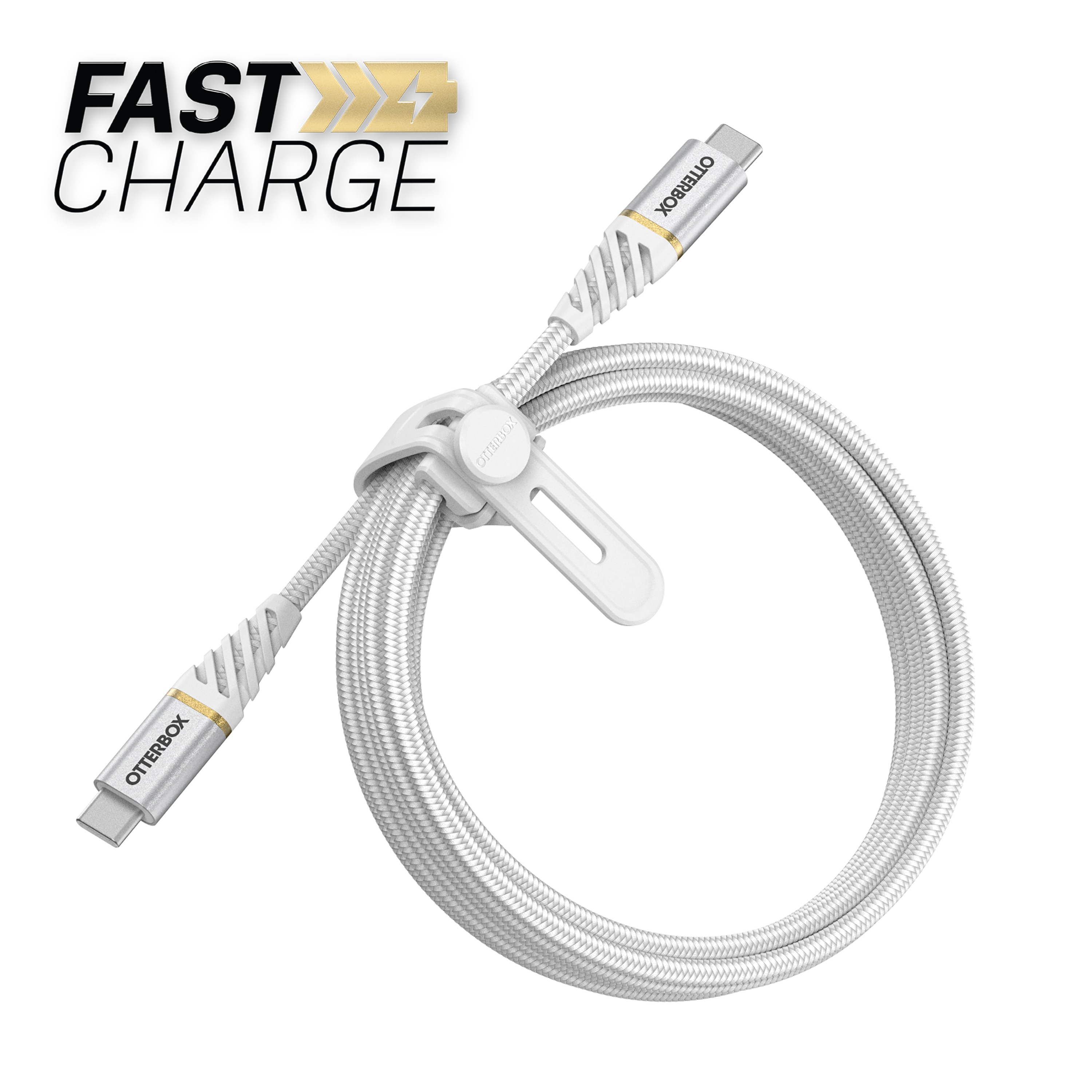 USB-C vers USB-C Câble 2 mètres Premium Fast Charge, blanc
