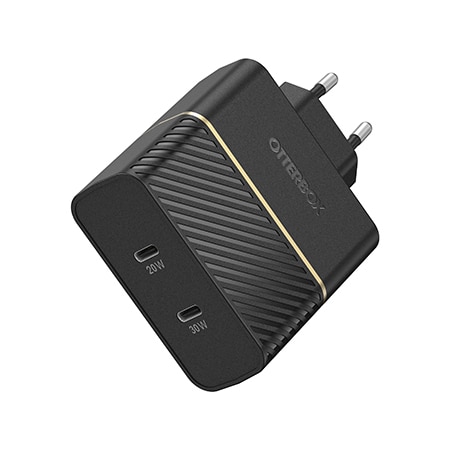 Chargeur Mural 50W Dual USB-C PD Black Shimmer