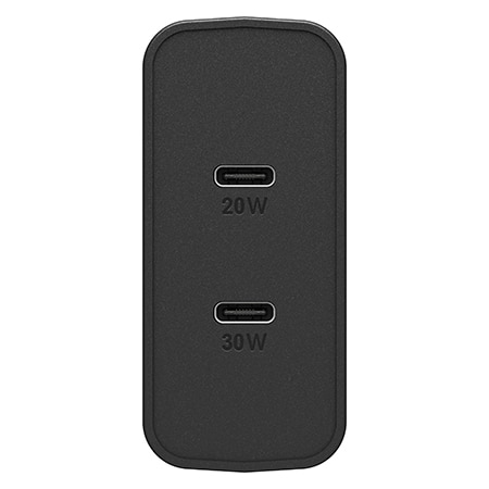 Chargeur Mural 50W Dual USB-C PD Black Shimmer