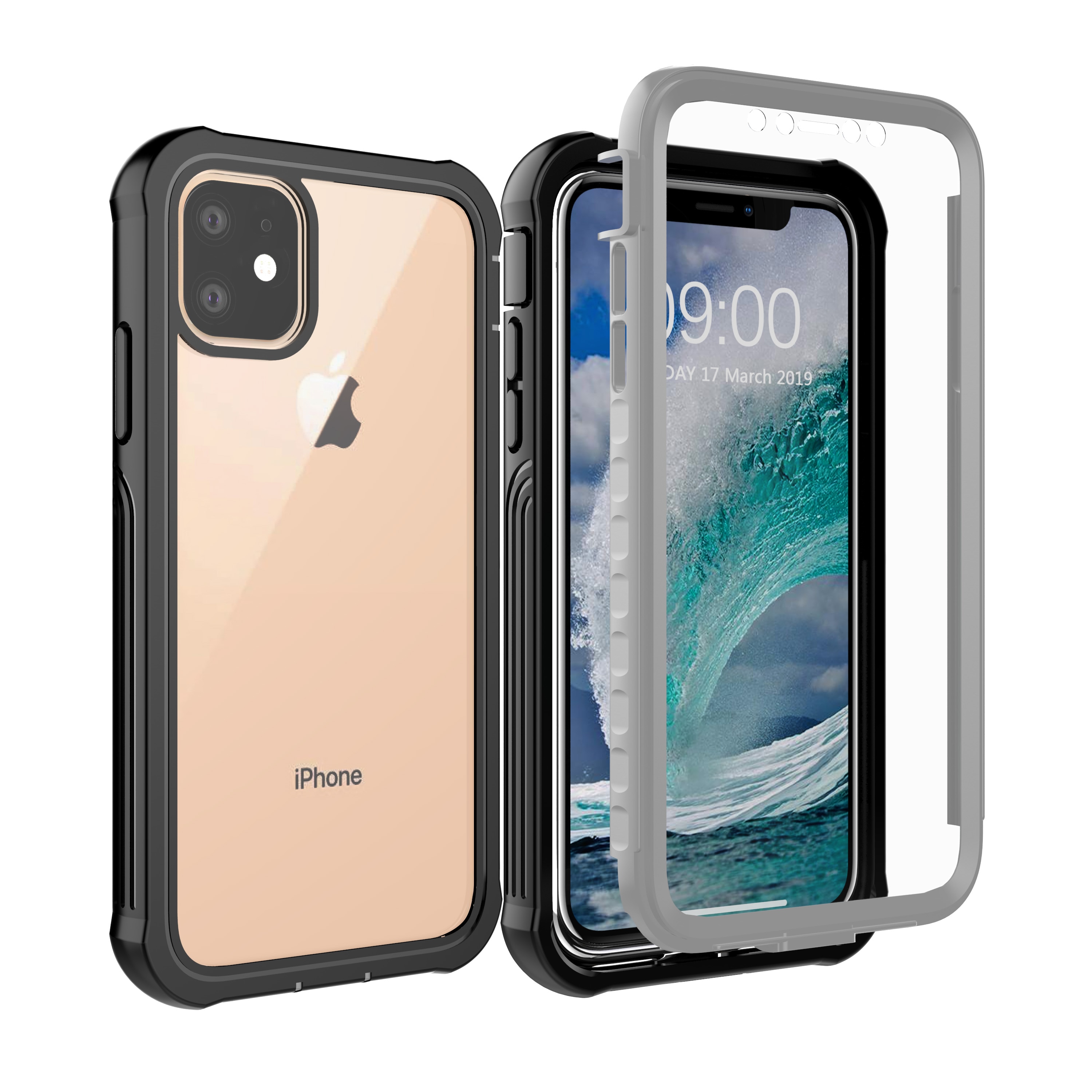 Coque Premium Full Protection iPhone 11, noir