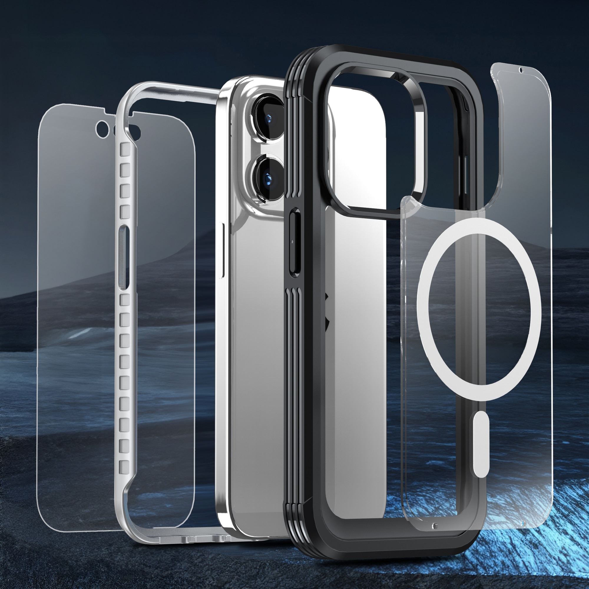 Coque Premium Full Protection iPhone 15, Black
