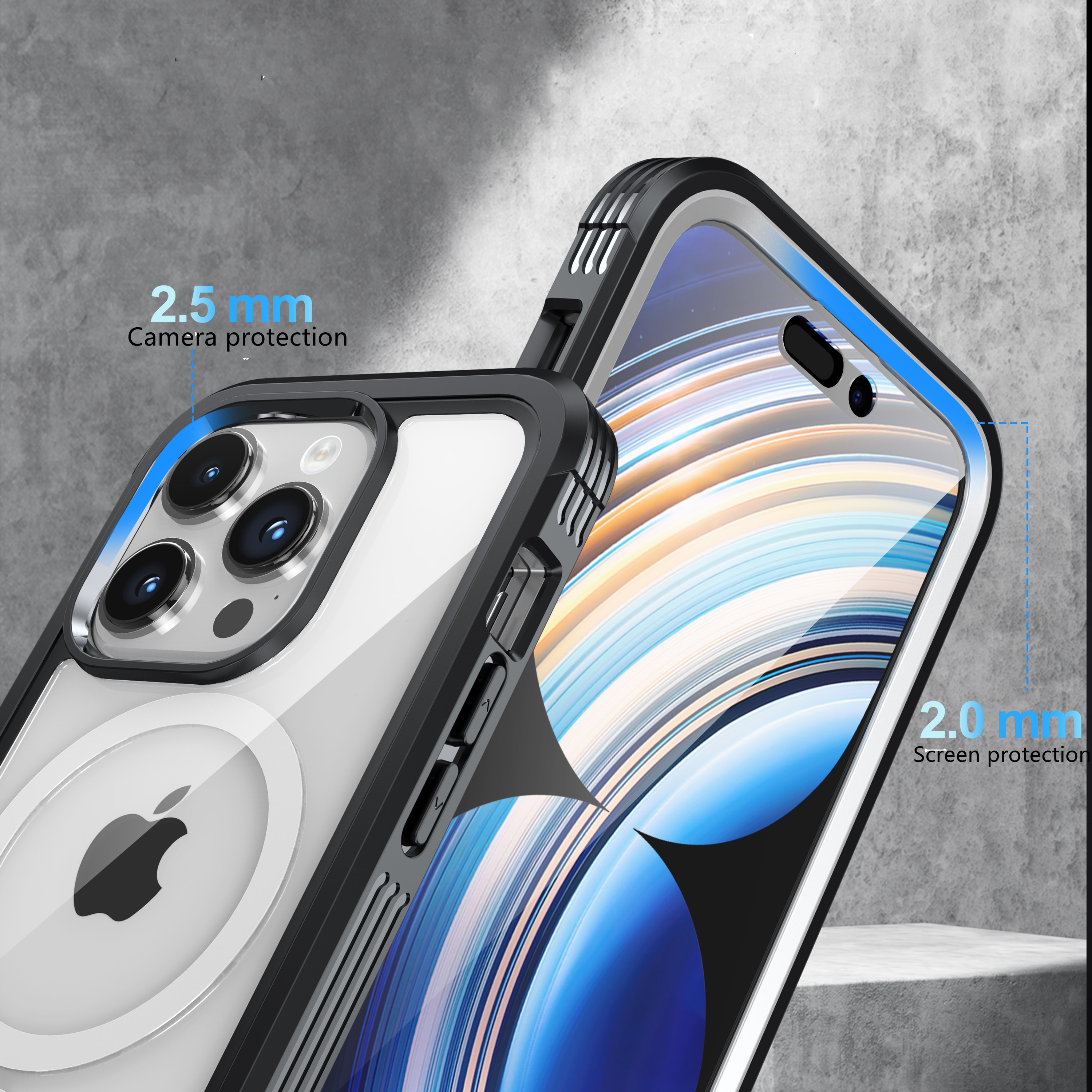 Coque Premium Full Protection iPhone 15, Black