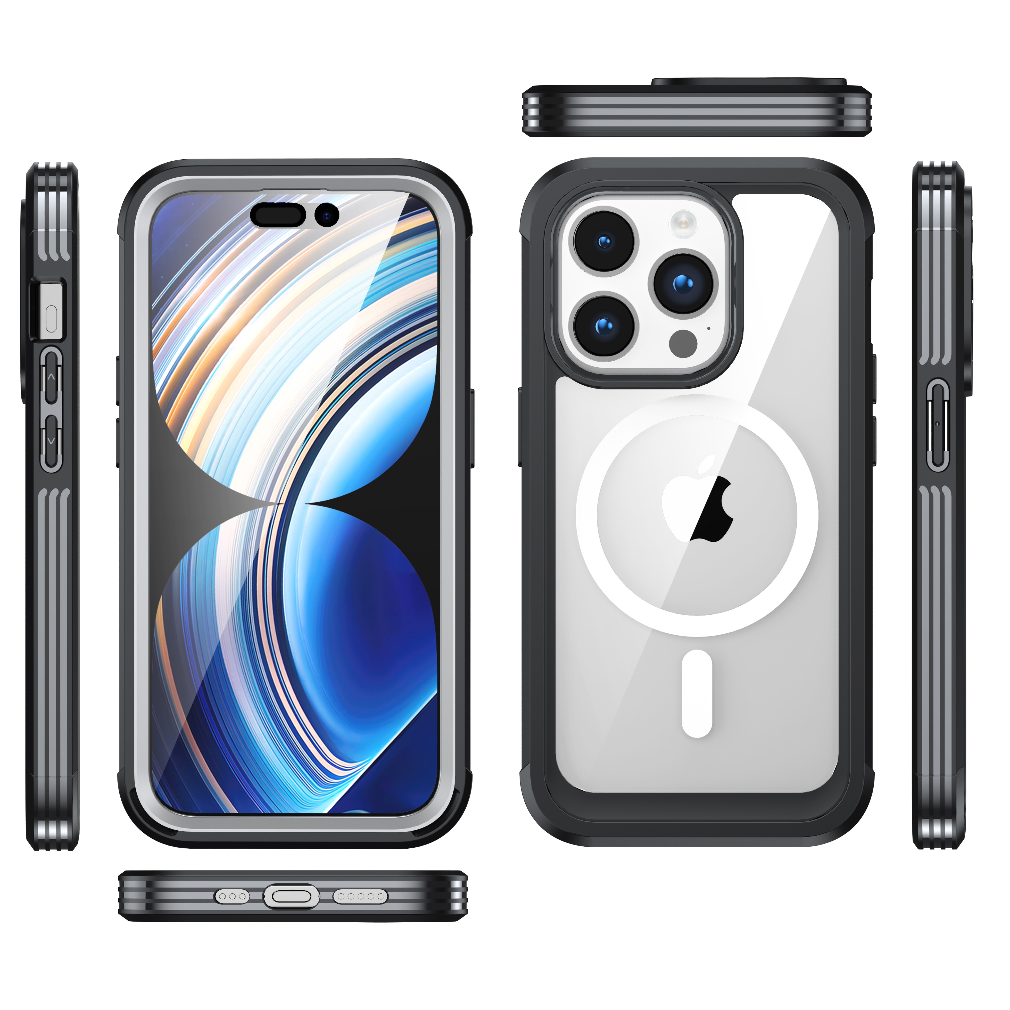 Coque Premium Full Protection iPhone 15 Pro Max, Black