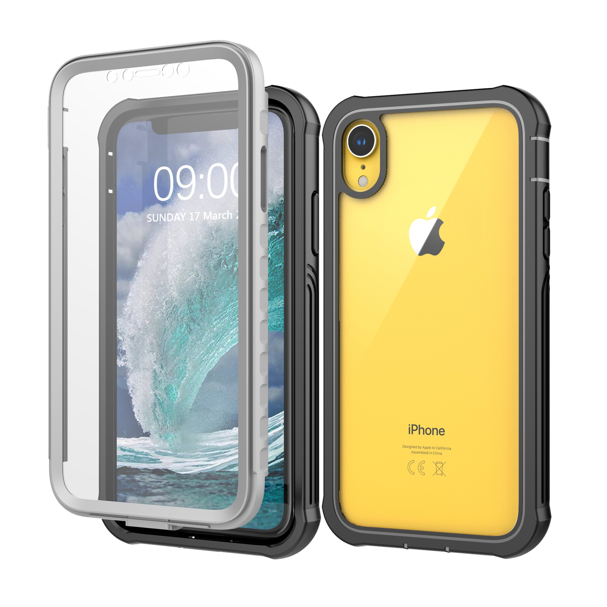 Coque Premium Full Protection iPhone XR, noir