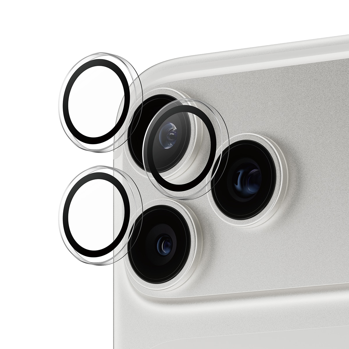 iPhone 17 Pro Hoops Camera Lens Protector, Transparent