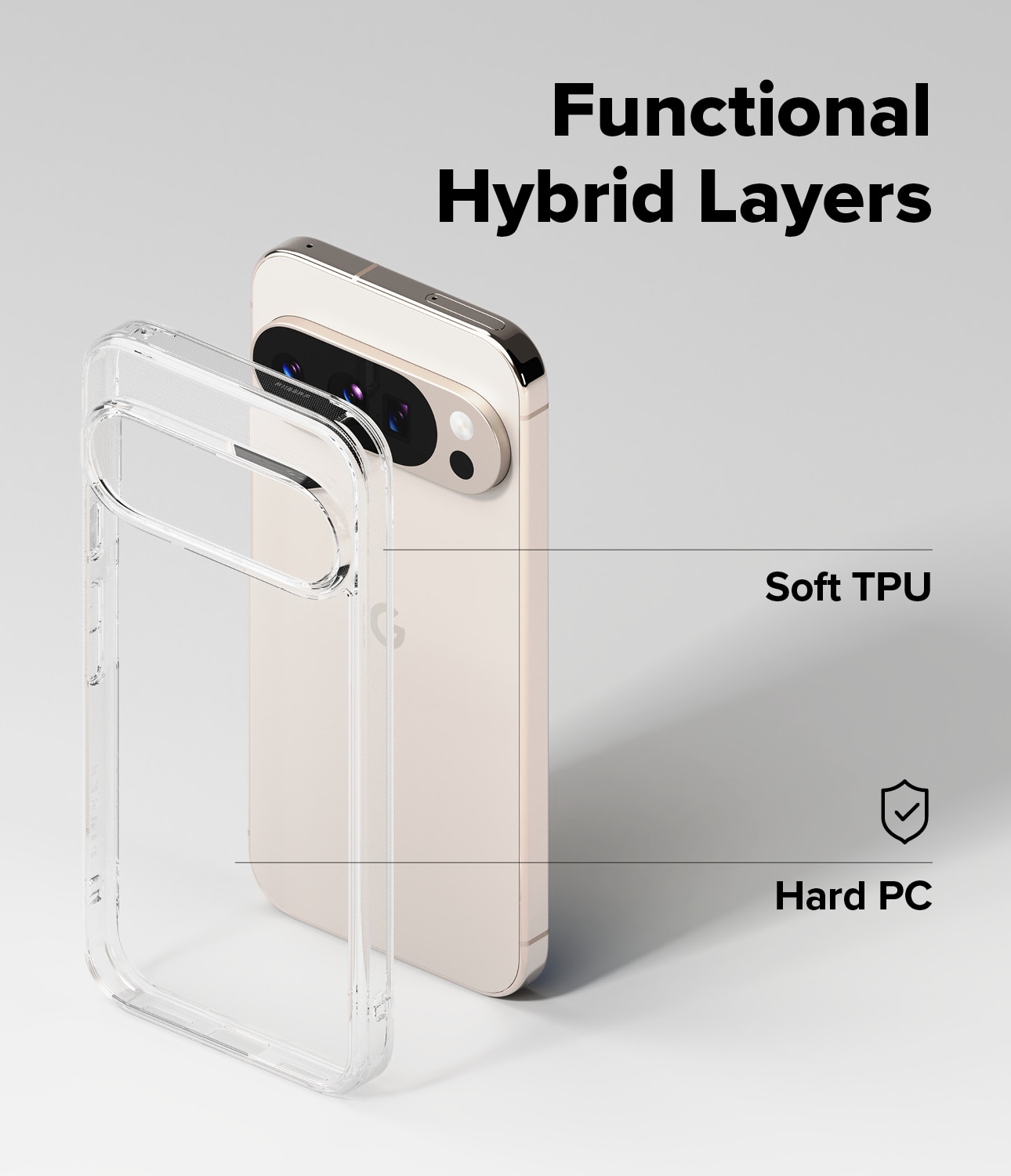 Coque Fusion Google Pixel 10 Pro, Clear