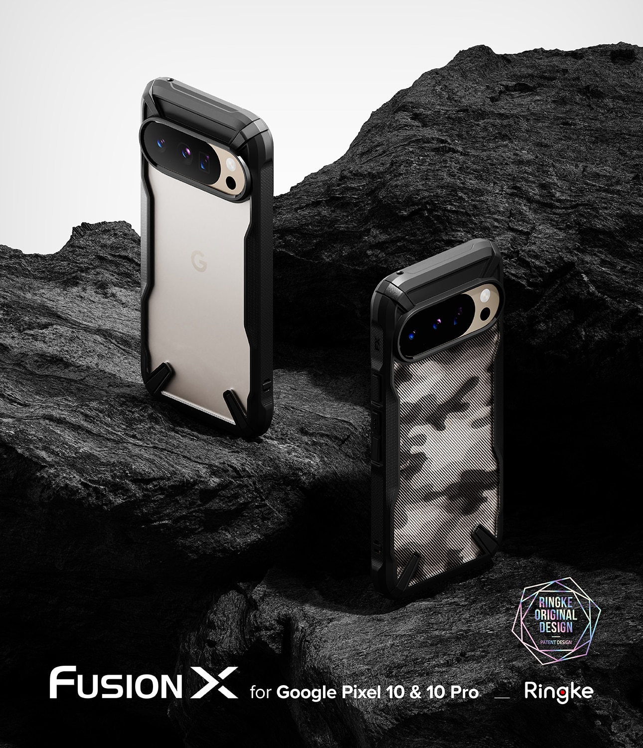 Coque Fusion X Google Pixel 10, Camo Black
