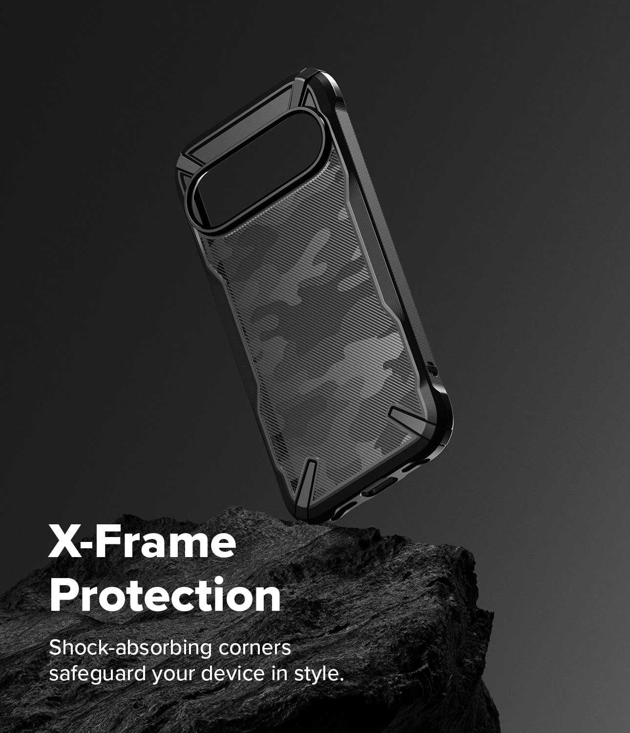 Coque Fusion X Google Pixel 10, Camo Black