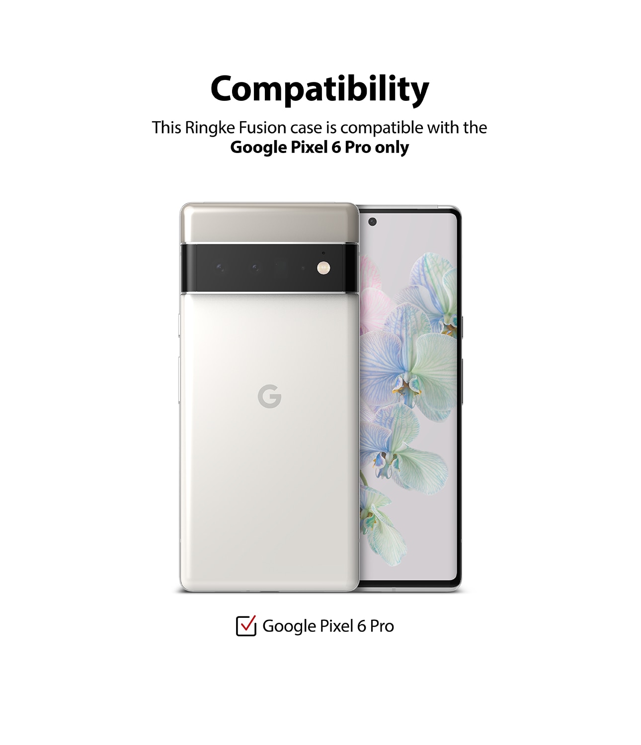 Coque Fusion Google Pixel 6 Pro, Transparent