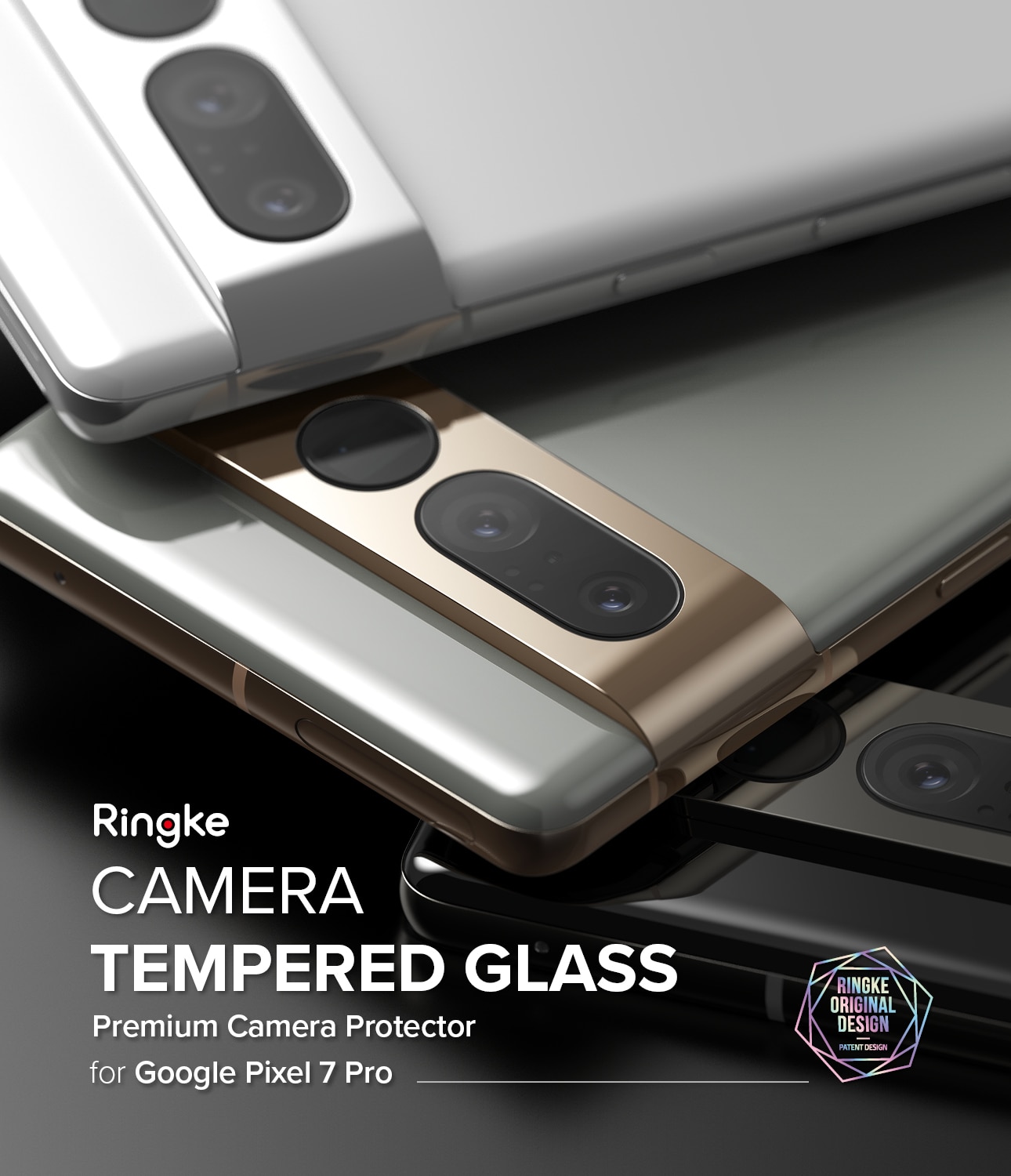 Camera Protector Glass (3-pack) Google Pixel 7 Pro Transparent