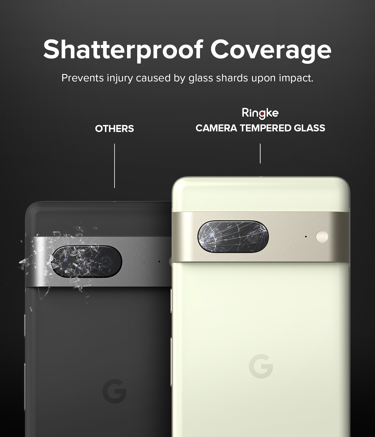 Camera Protector Glass (3-pack) Google Pixel 7 Transparent