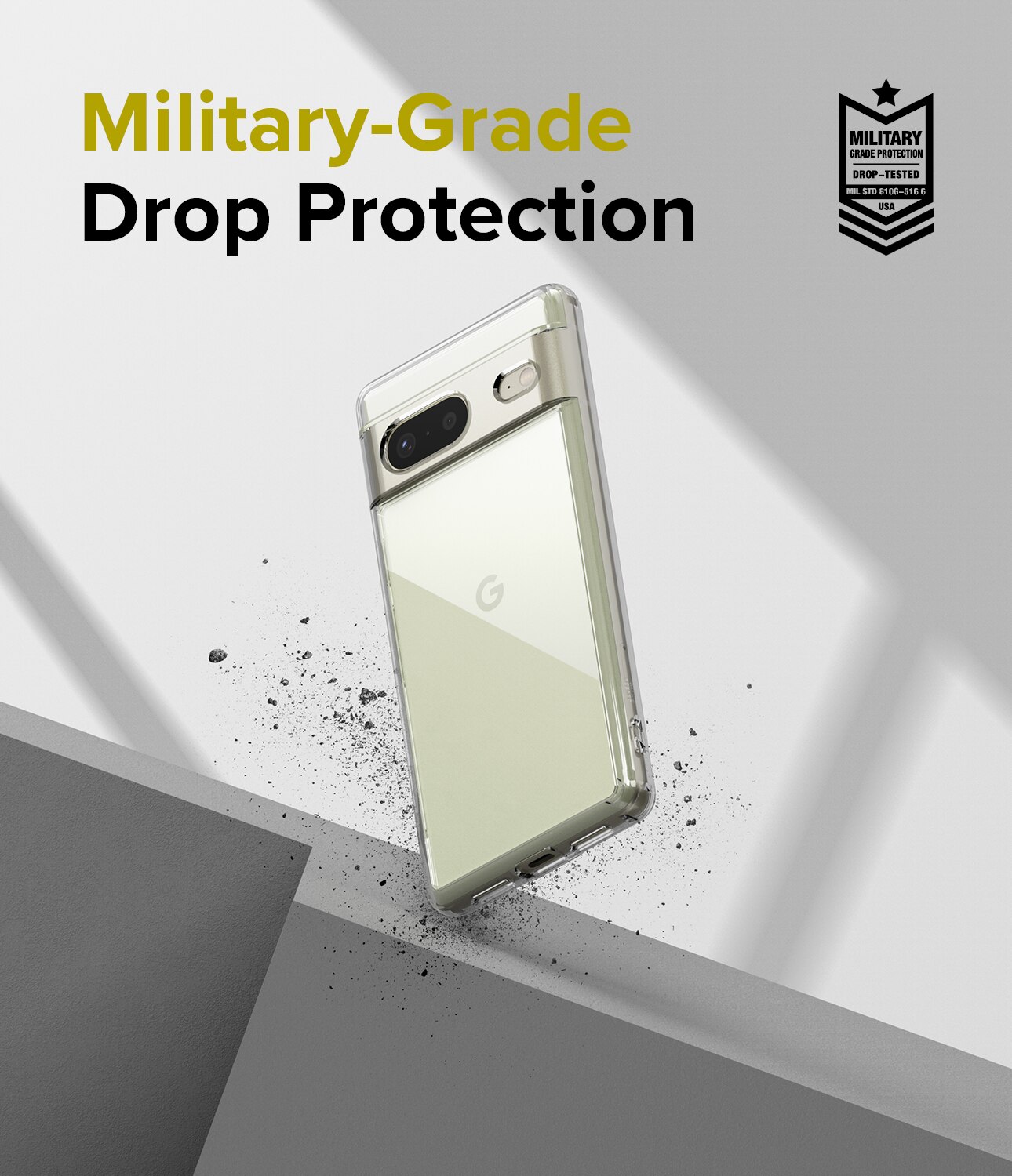 Coque Fusion Google Pixel 7, Transparent