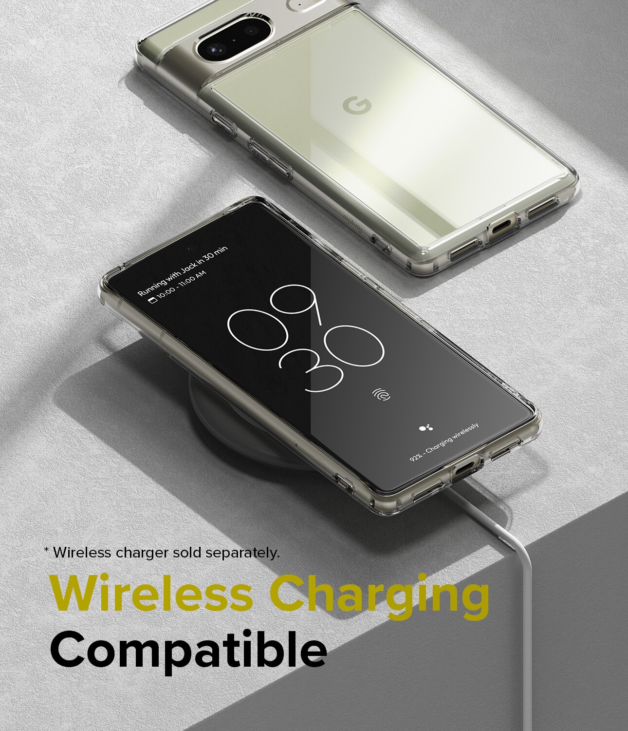 Coque Fusion Google Pixel 7, Transparent
