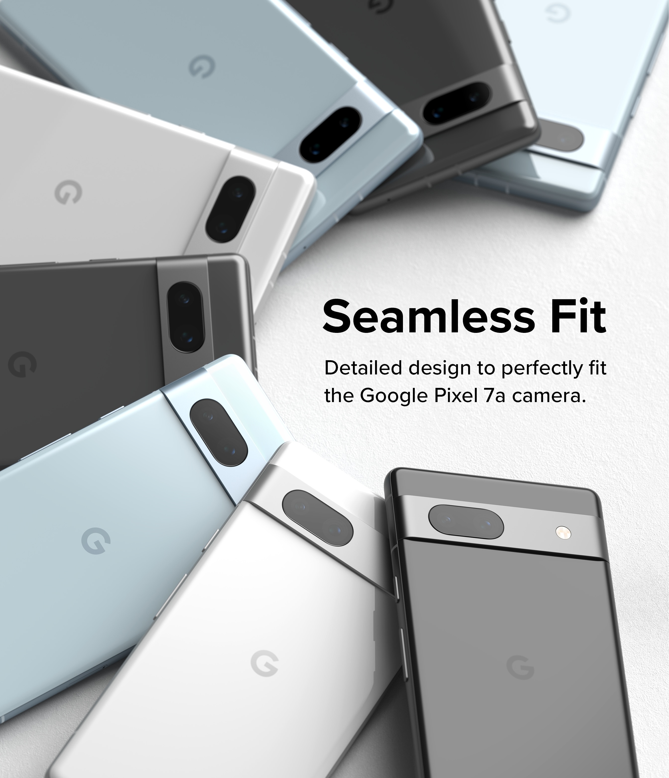 Camera Protector Glass (3-pack) Google Pixel 7a Transparent