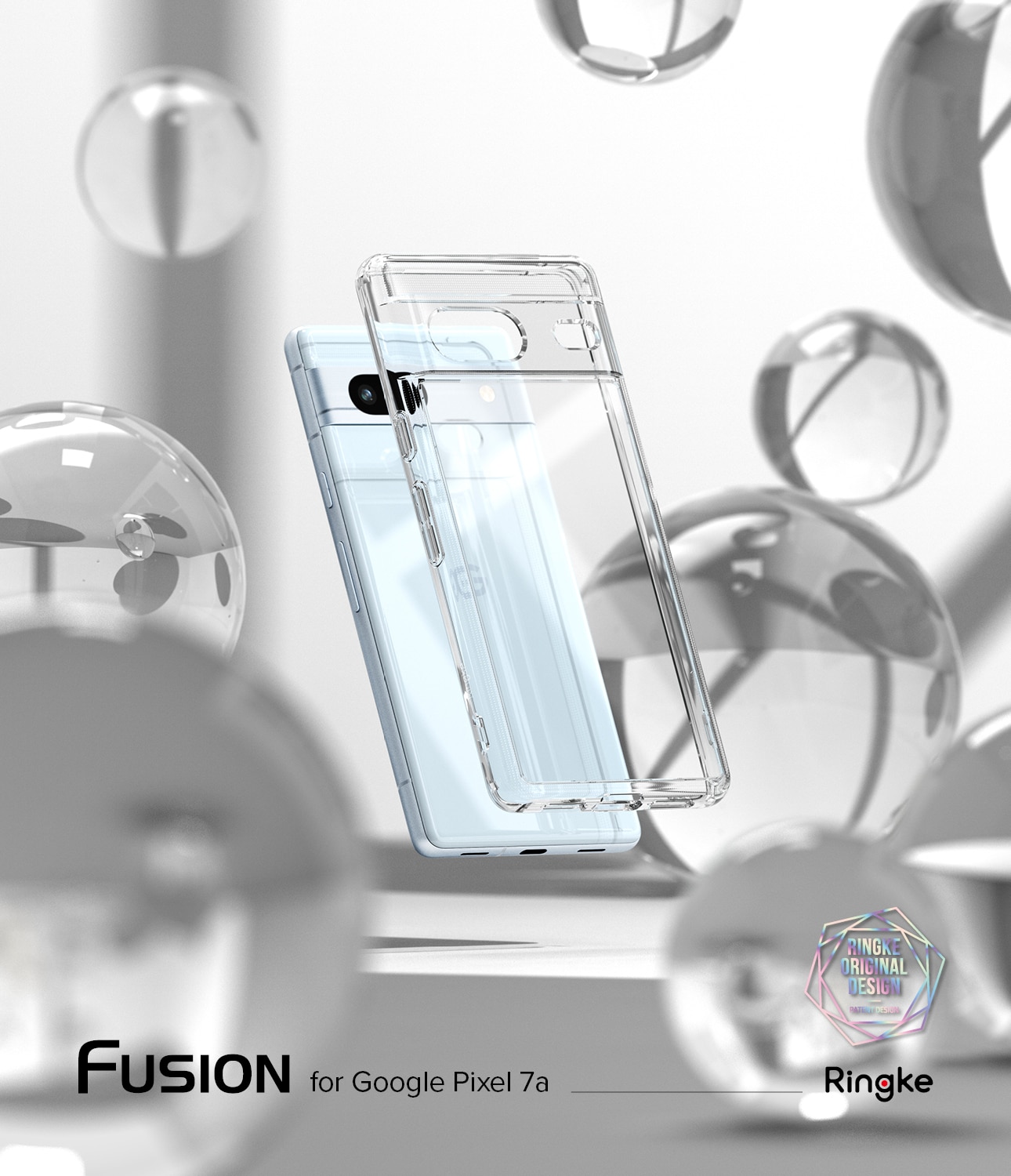Coque Fusion Google Pixel 7a, Transparent