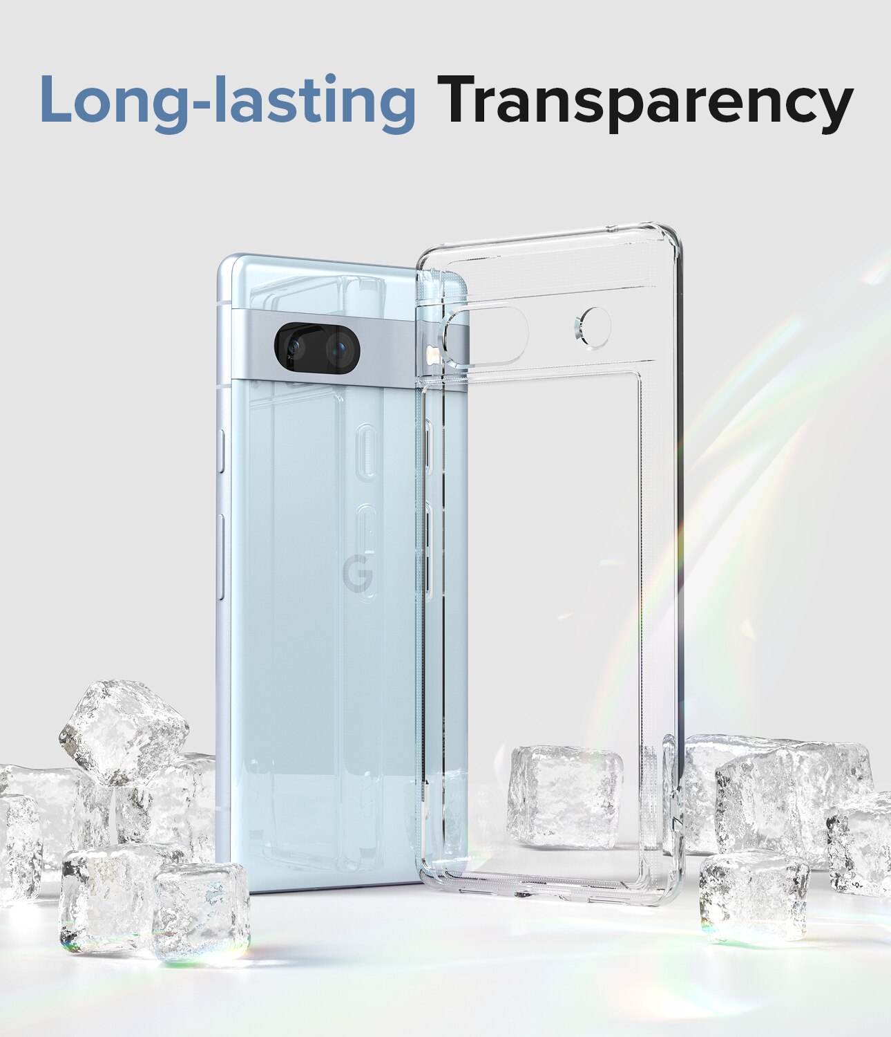 Coque Fusion Google Pixel 7a, Transparent
