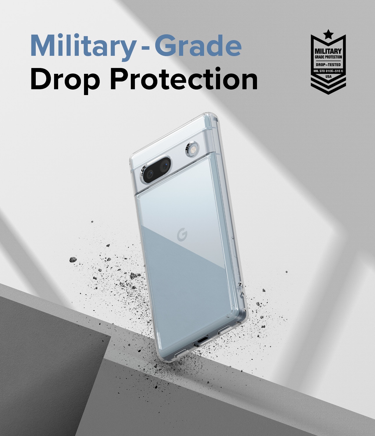 Coque Fusion Google Pixel 7a, Transparent