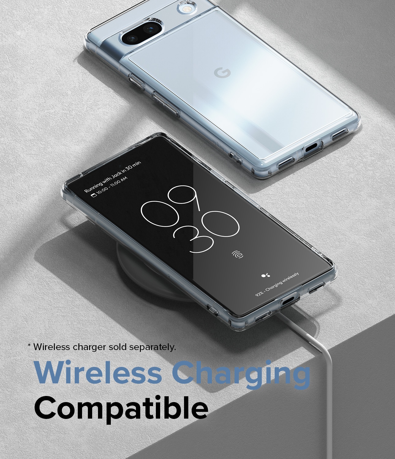 Coque Fusion Google Pixel 7a, Transparent