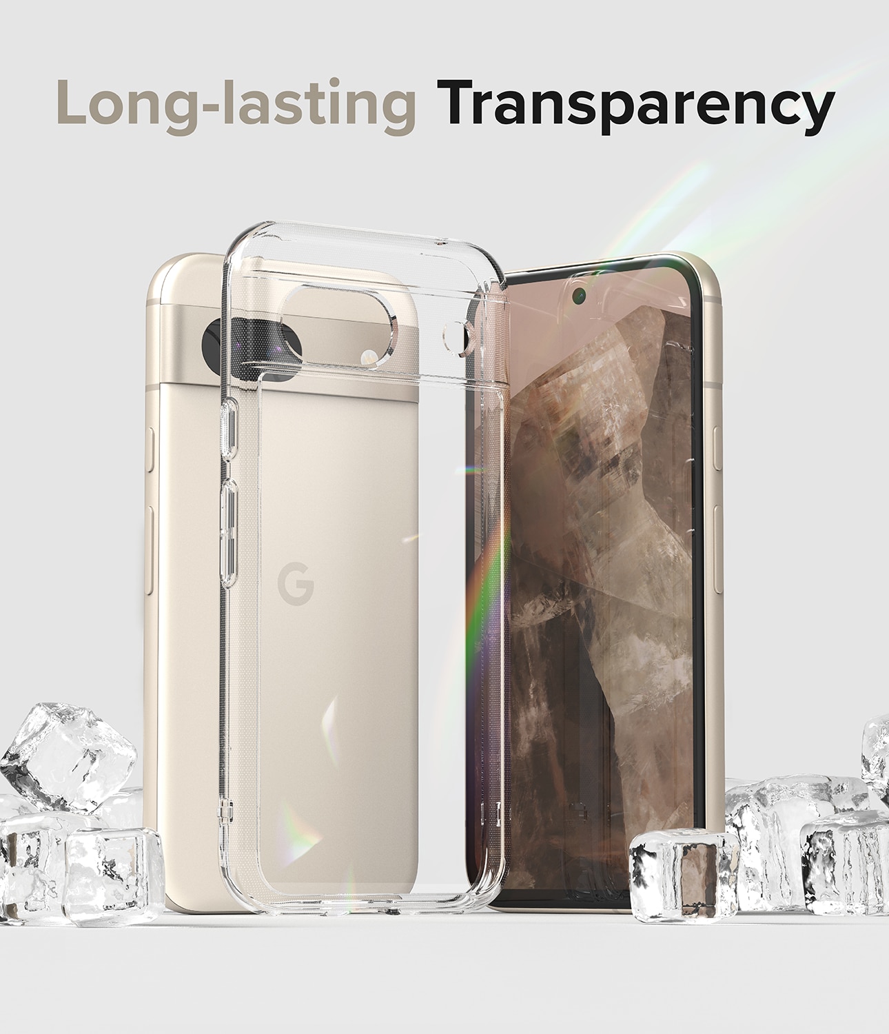 Coque Fusion Google Pixel 8a, Transparent