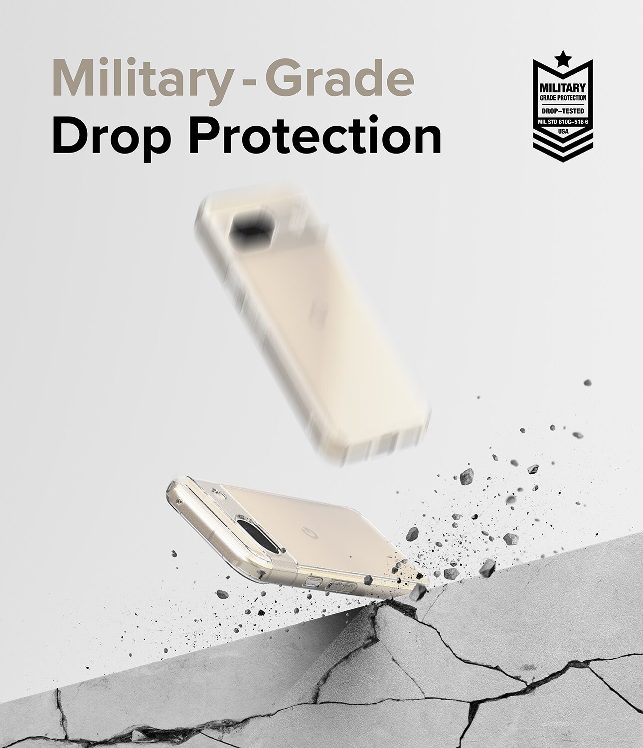 Coque Fusion Google Pixel 8a, Transparent