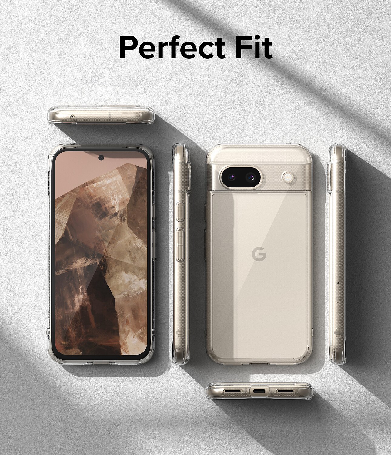 Coque Fusion Google Pixel 8a, Transparent