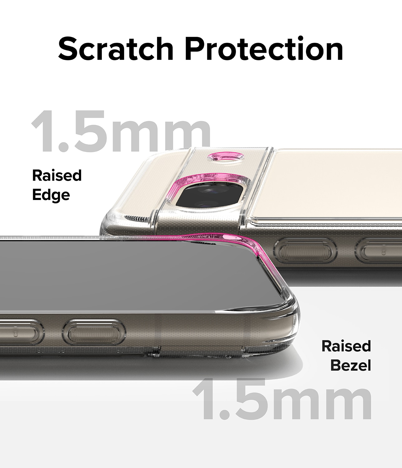 Coque Fusion Google Pixel 8a, Transparent
