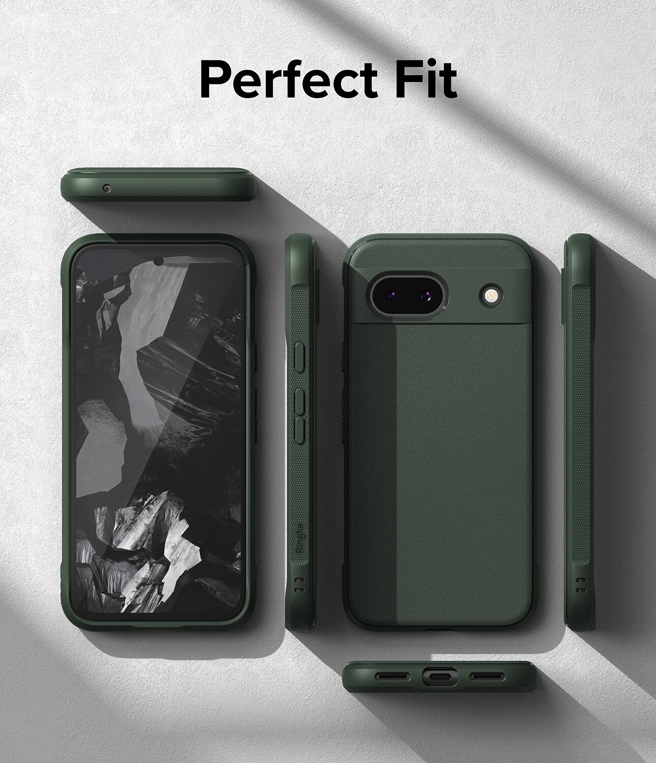 Coque Onyx Google Pixel 8a, Dark Green