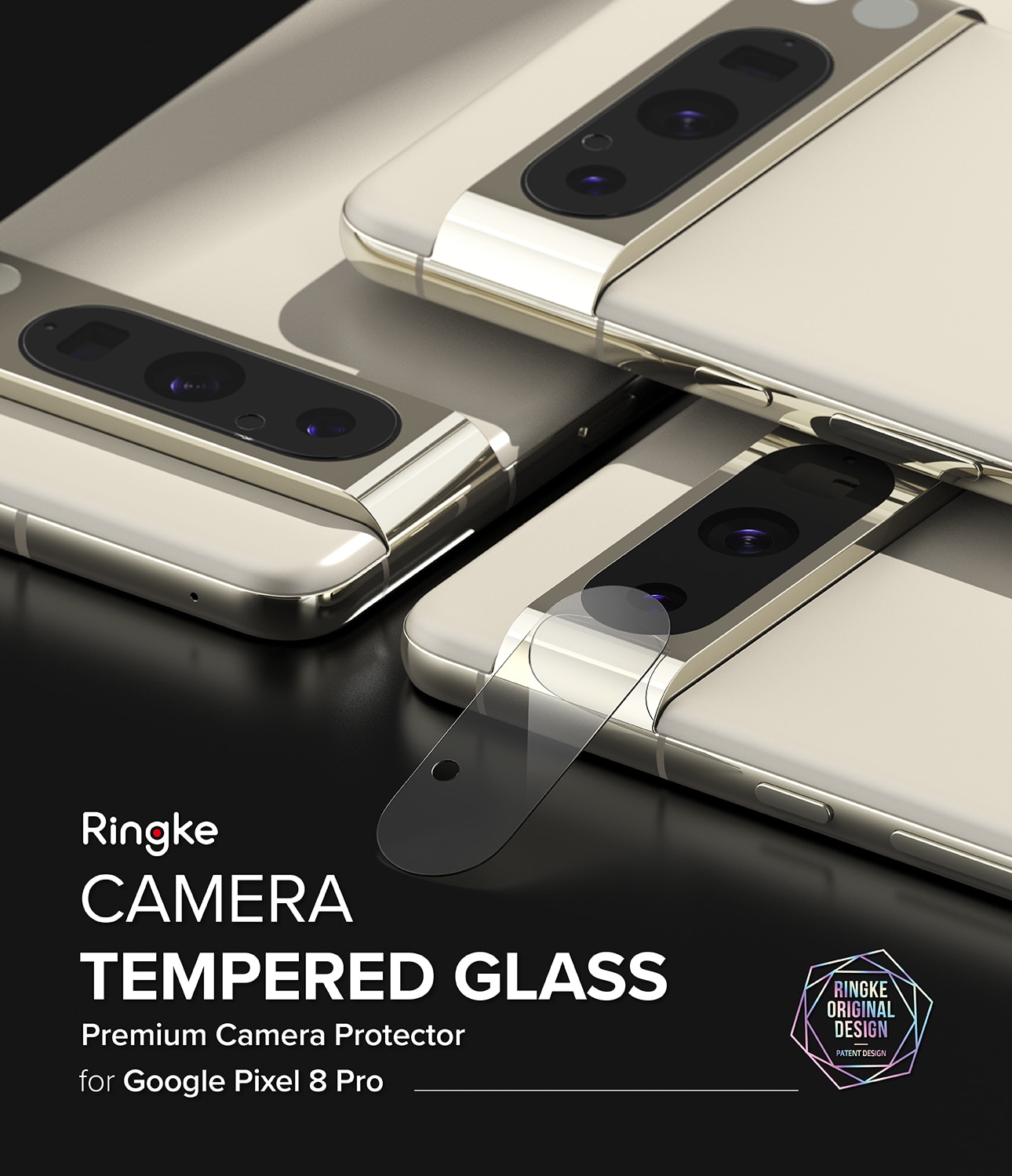Camera Protector Glass (3-pack) Google Pixel 8 Pro Transparent