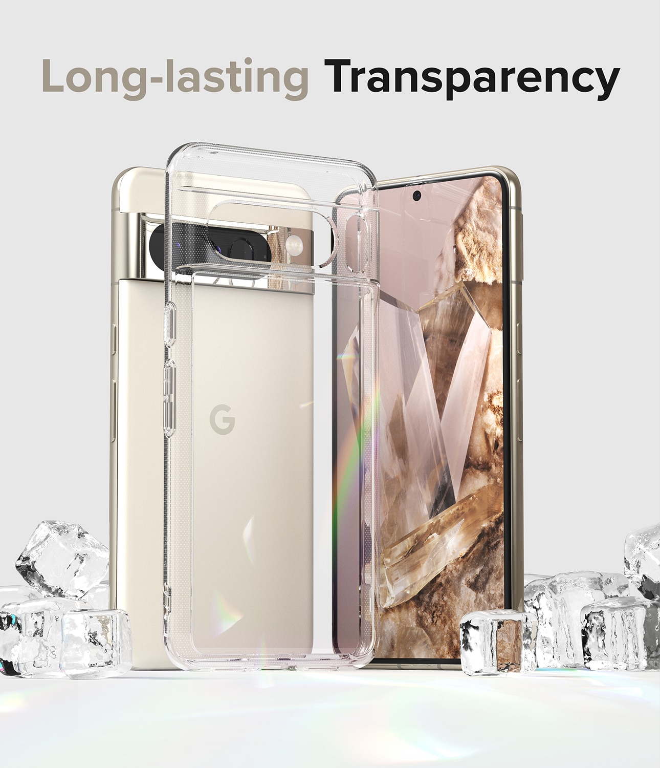 Coque Fusion Google Pixel 8 Pro, Transparent