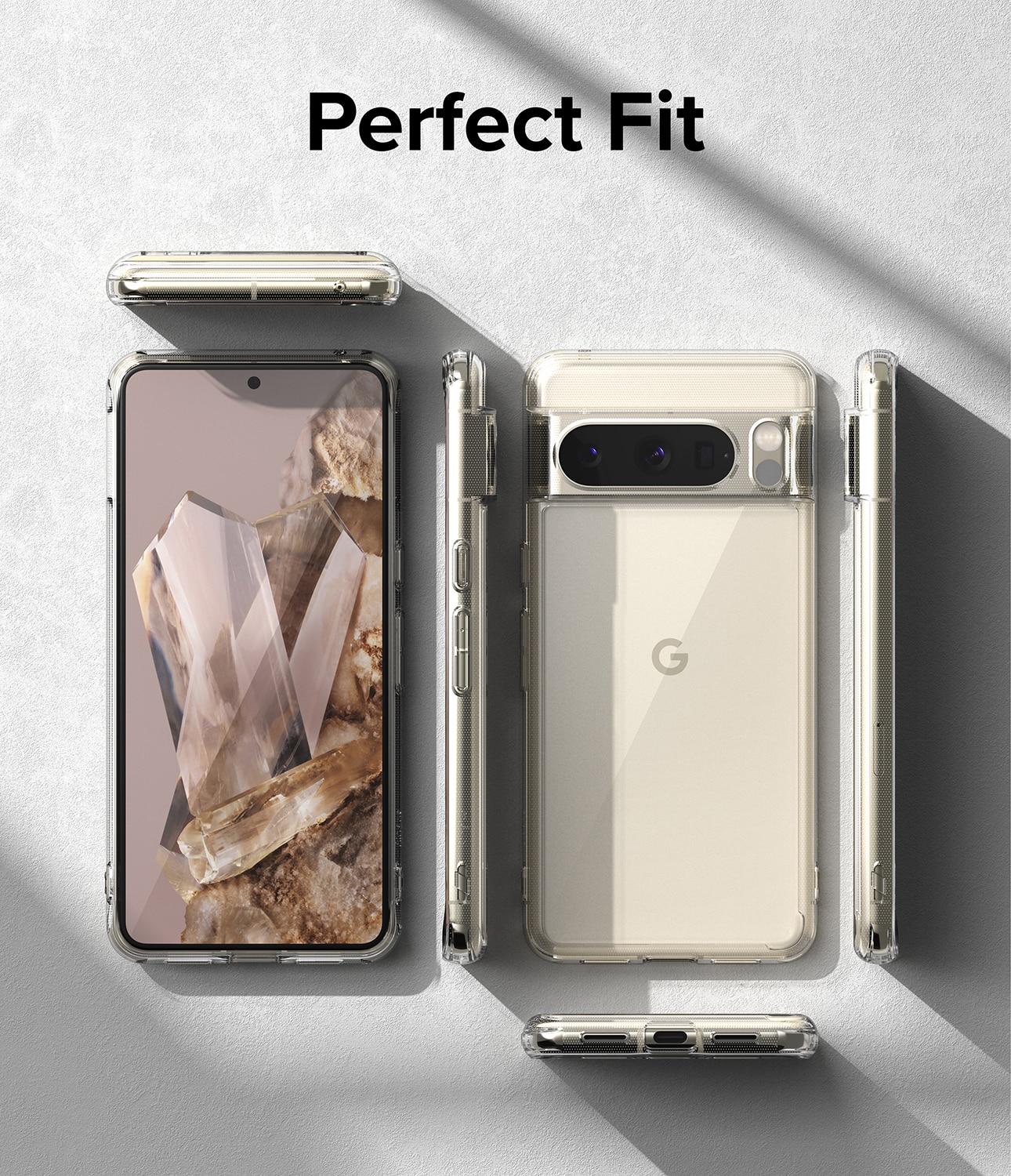 Coque Fusion Google Pixel 8 Pro, Transparent