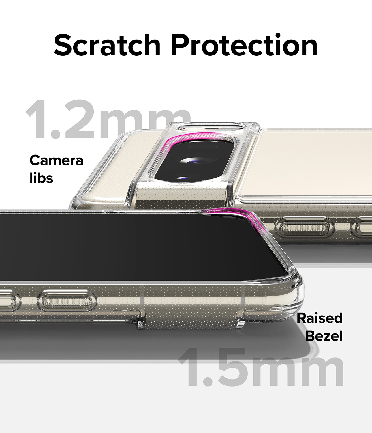 Coque Fusion Google Pixel 8 Pro, Transparent