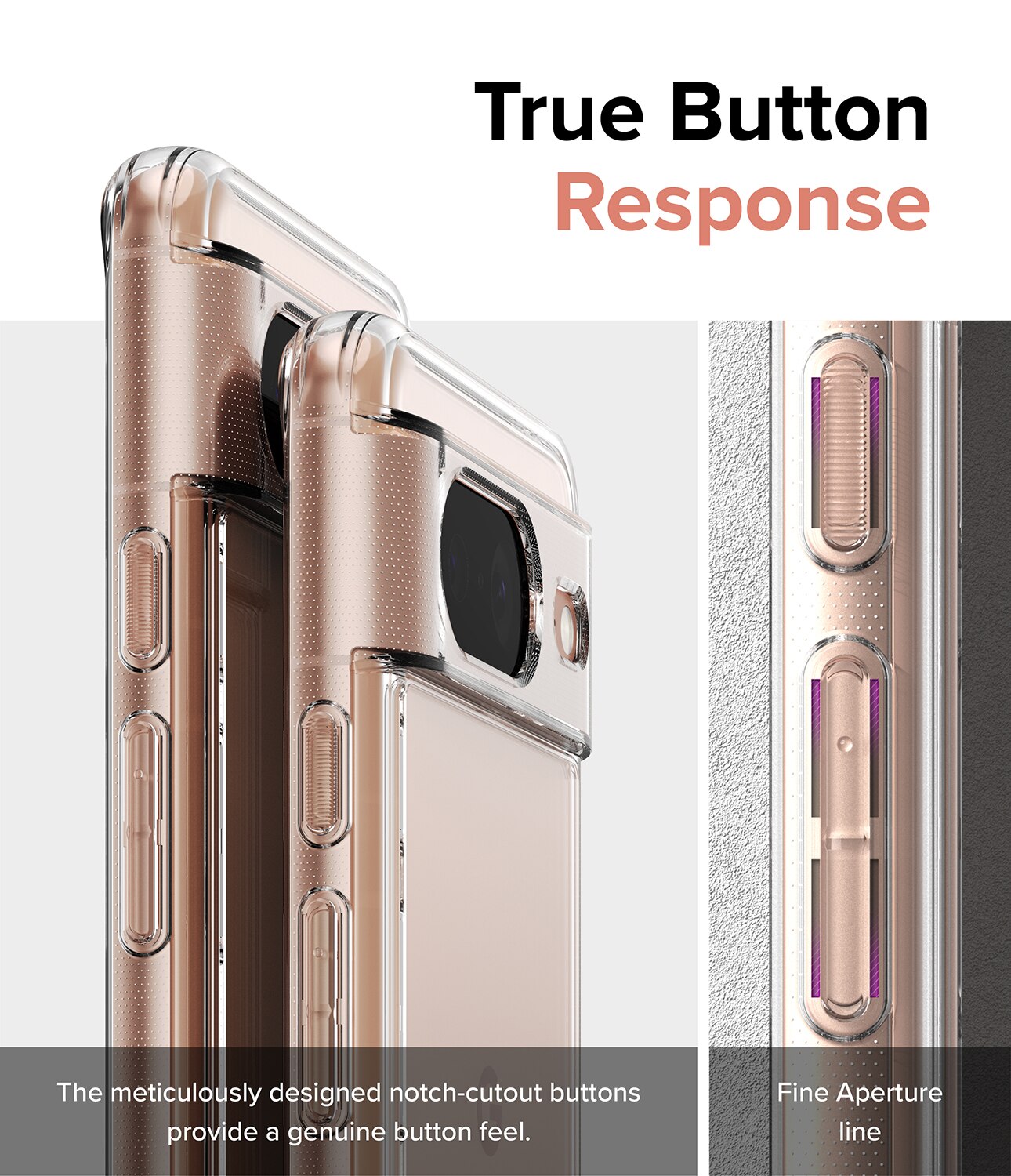 Coque Fusion Google Pixel 8, Transparent