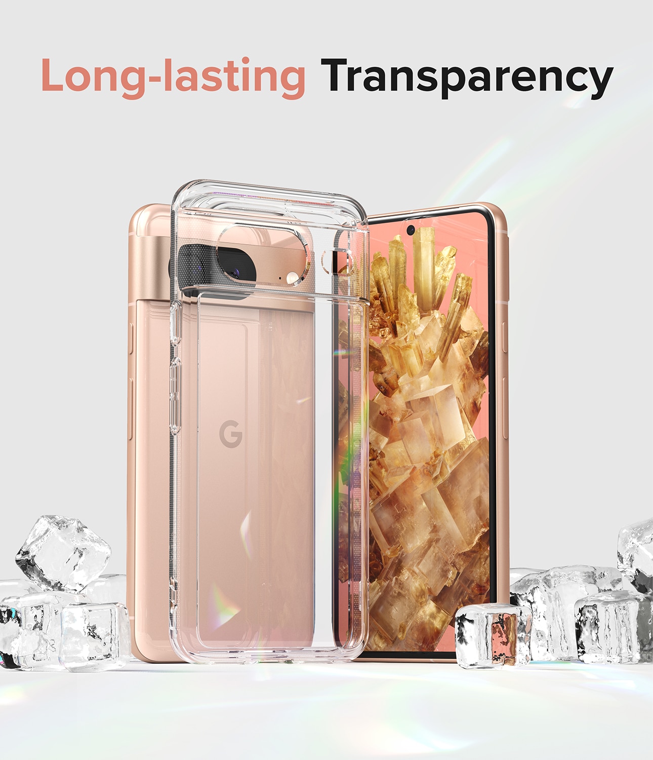 Coque Fusion Google Pixel 8, Transparent
