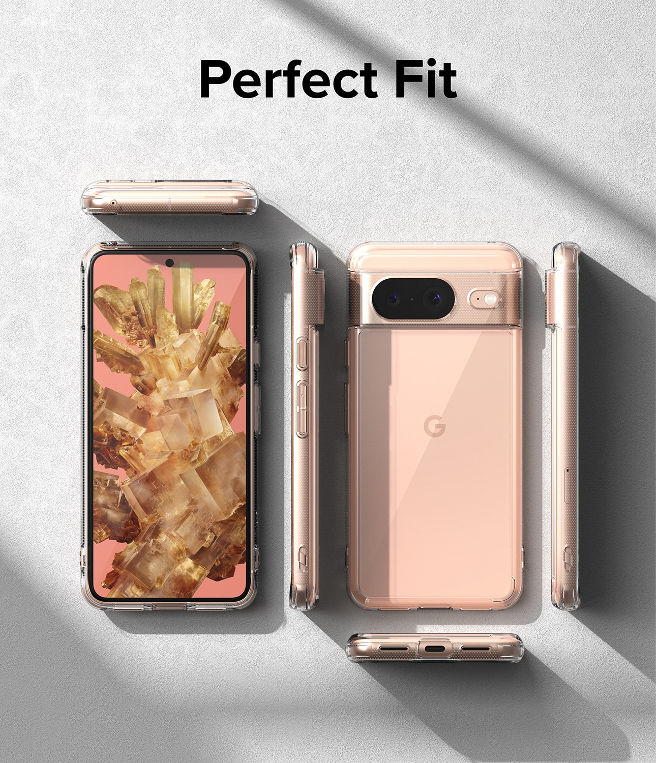 Coque Fusion Google Pixel 8, Transparent