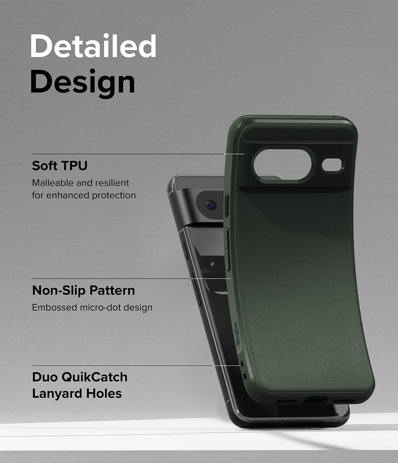 Coque Onyx Google Pixel 8, Dark Green