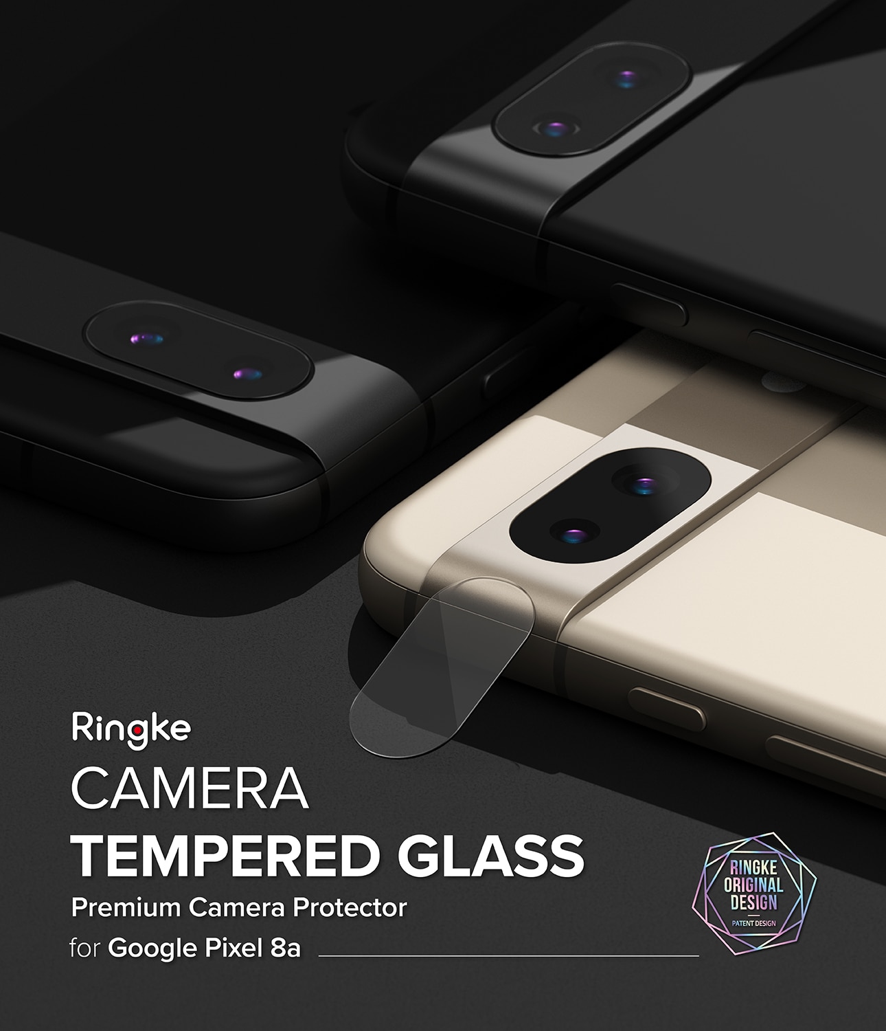 Camera Protector Glass (3-pack) Google Pixel 8a Transparent