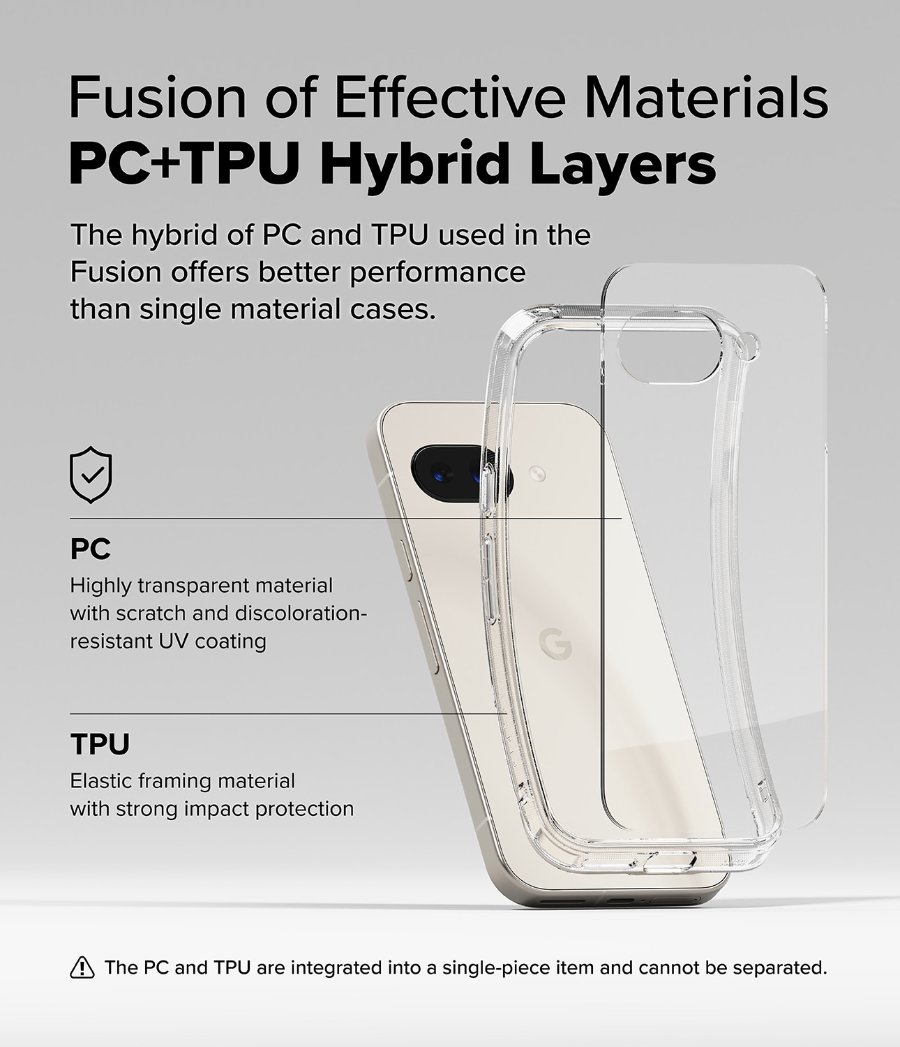 Coque Fusion Google Pixel 9a, Clear