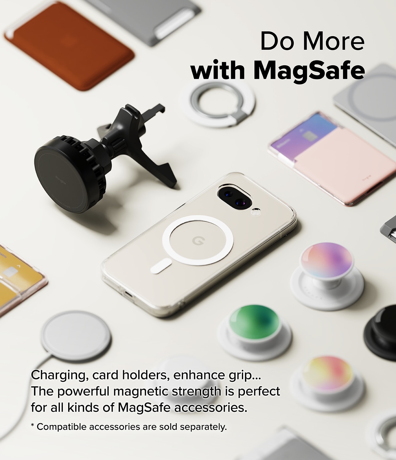Coque Fusion Magnetic Google Pixel 9a Transparent