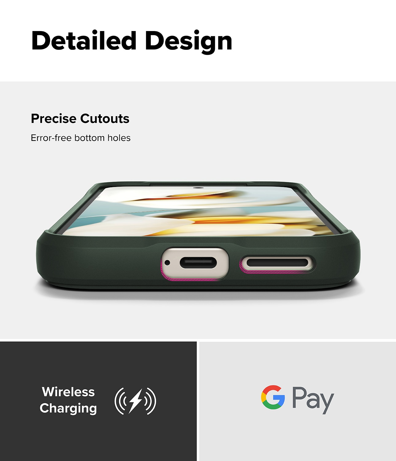 Coque Onyx Google Pixel 9a, Dark Green