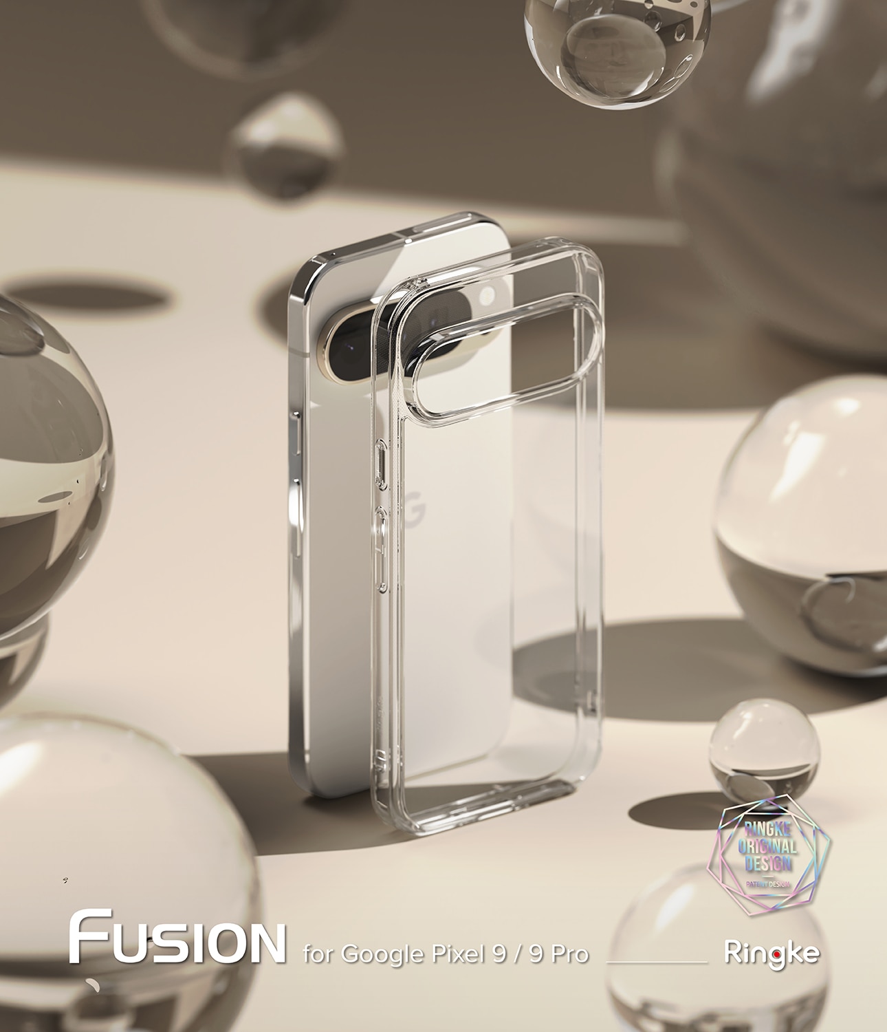 Coque Fusion Google Pixel 9, Transparent
