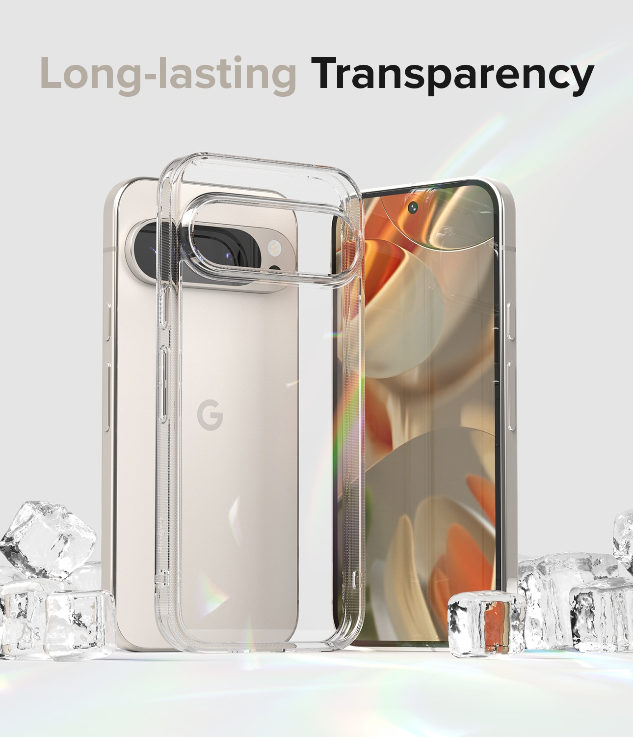 Coque Fusion Google Pixel 9, Transparent