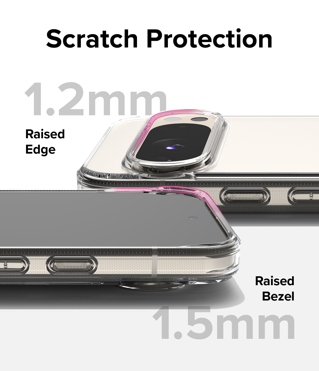 Coque Fusion Google Pixel 9, Transparent