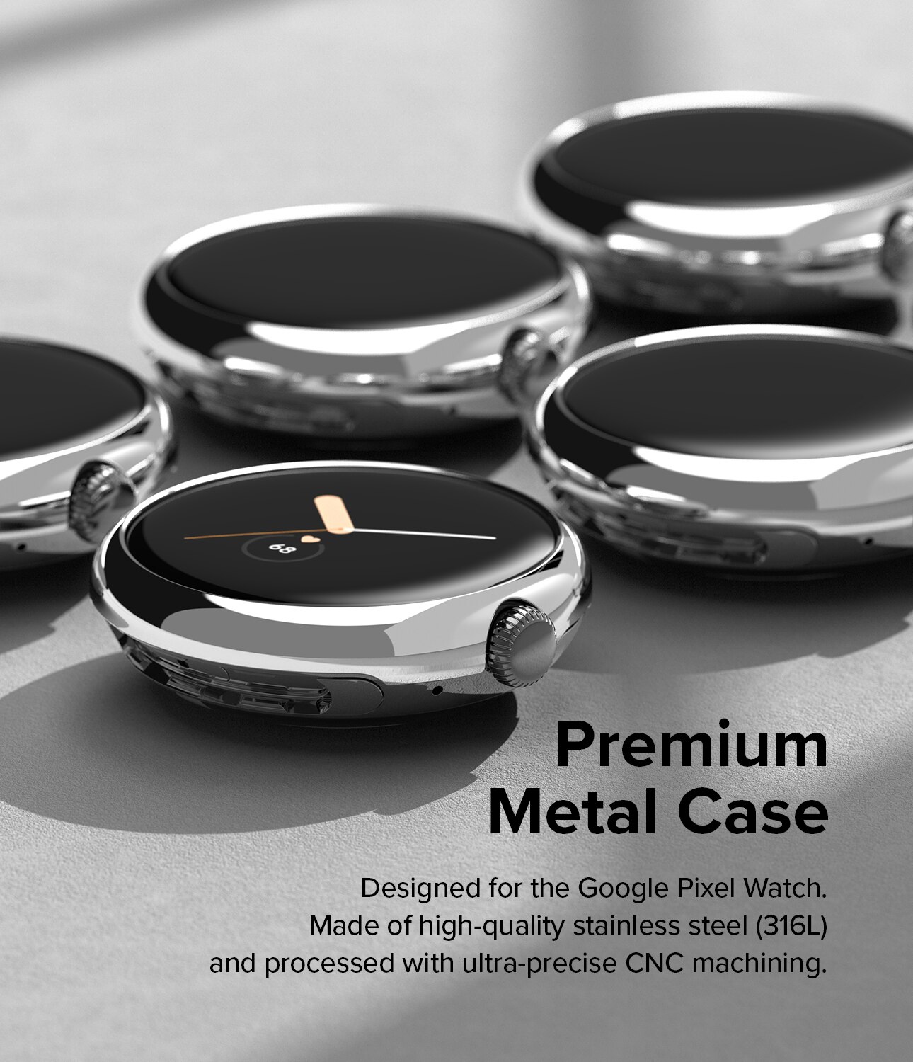 Bezel Styling Google Pixel Watch Argent